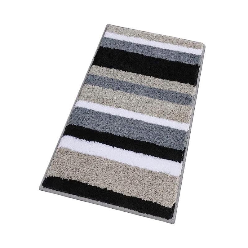 Plushes Flockeds NonSkid Bath Mats Fast Drying Water Absorbent Bathroom Carpet for Shower Floor