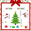 Christmas Tree Refrigerator Stickers Reusable Funny Fridge Ornaments Holiday Stickers Christmas Decorations for Garage Home Car