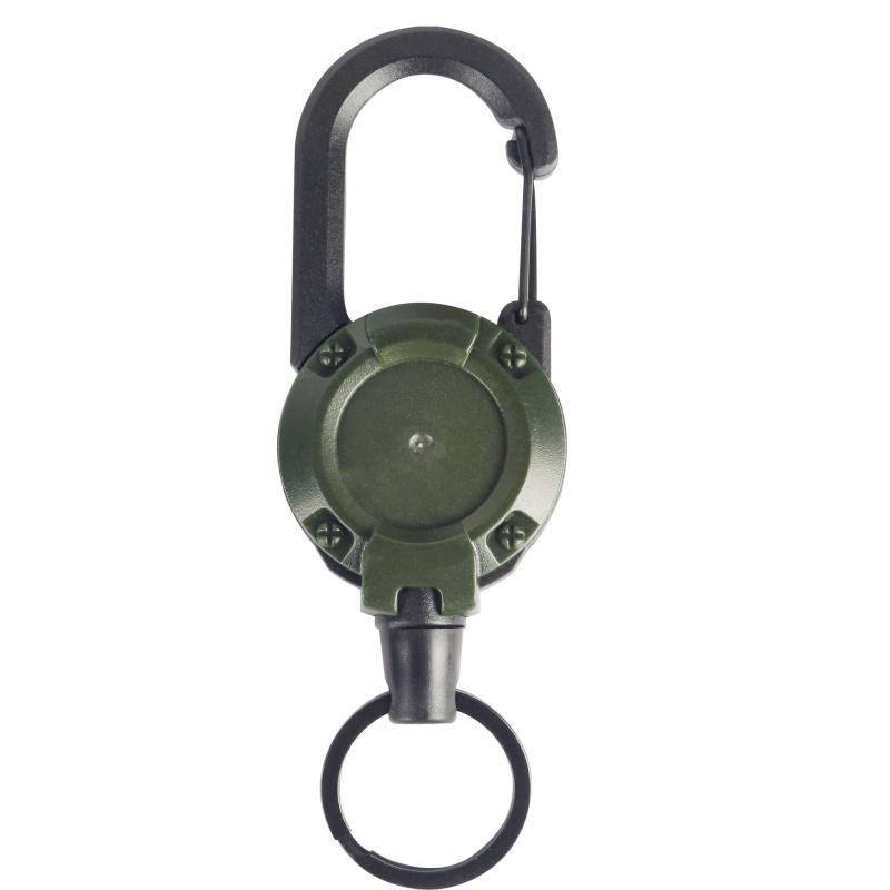 Retractable Keychain Heavy Duty Retractable Keychain High Quality Retractable Badge Reel зелёный