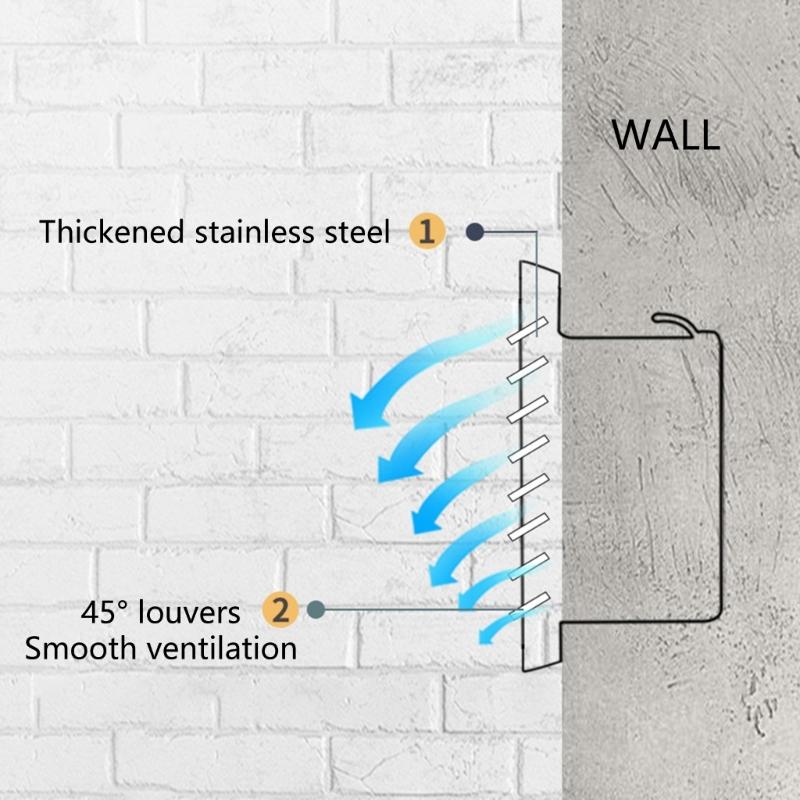 Elegant Round Sturdy Stainless Steel Soffit Ventilation Grille with Builts In Bathroom Home Accessory for Apartments