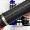 76mm Telescopic Cold Air Intake Pipe Expandable Ventilation Tube Intake Air Pipe Kit For Car Modification Auto Accessories