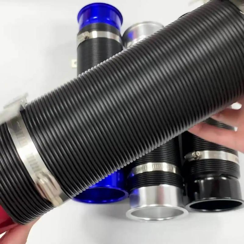 76mm Telescopic Cold Air Intake Pipe Expandable Ventilation Tube Intake Air Pipe Kit For Car Modification Auto Accessories