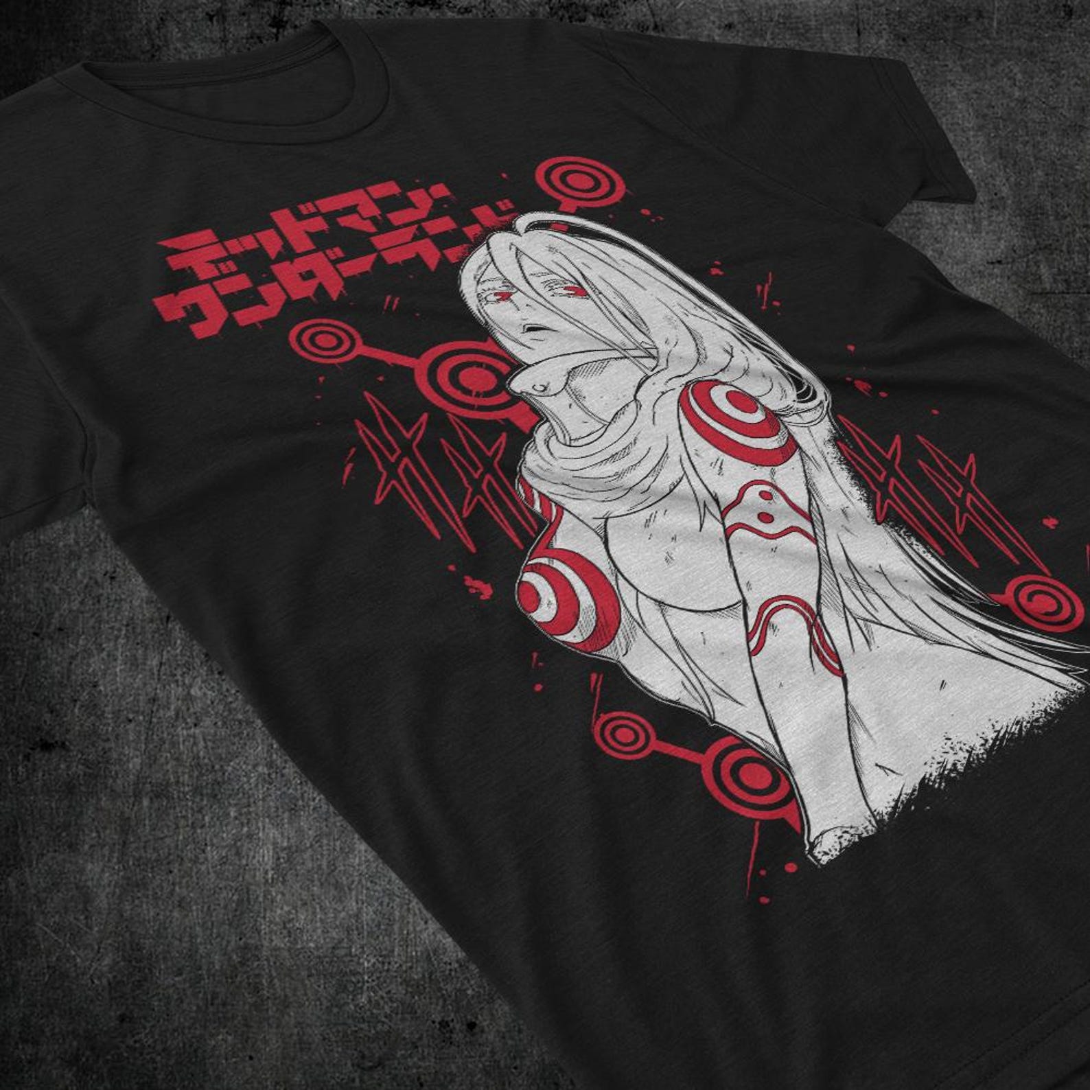 Unisex Deadman Wonderland Anime Woman T shirt, Shiro Manga Shirt 3XL