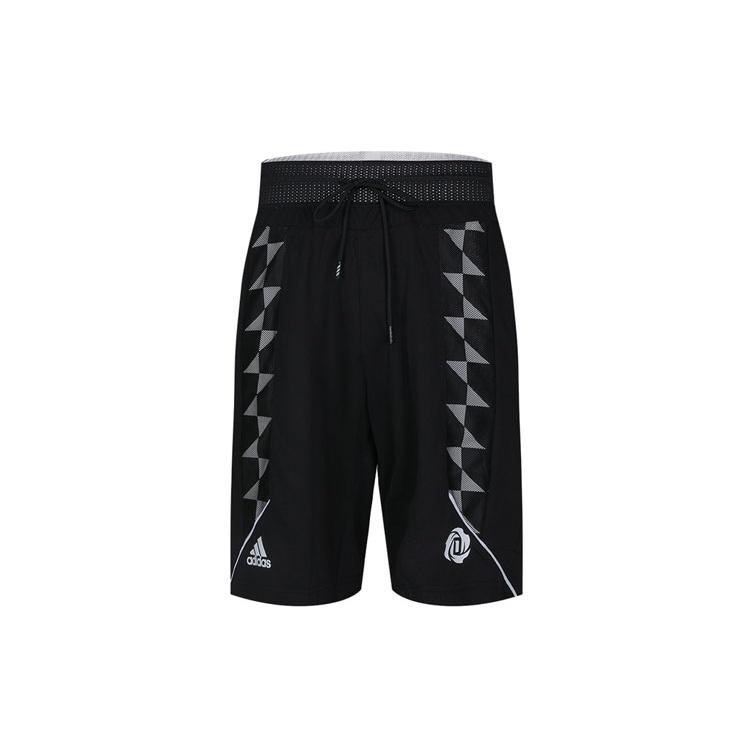 adidas Logo Pattern Printing Basketball Sports Shorts Black Men s DZ0608 L