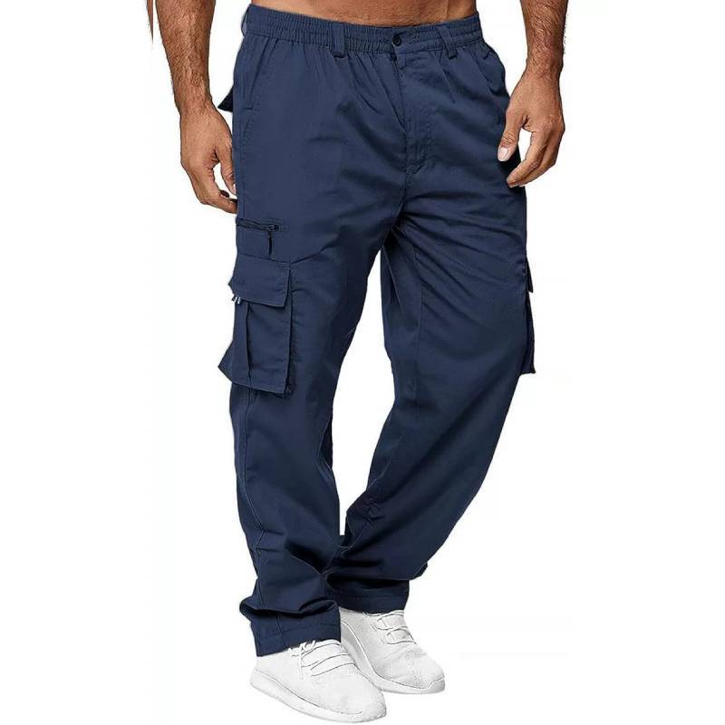 Tactical Pants Mens Cargo Work Pants With Multiple Pockets Durable Polyester For Outdoor Hiking