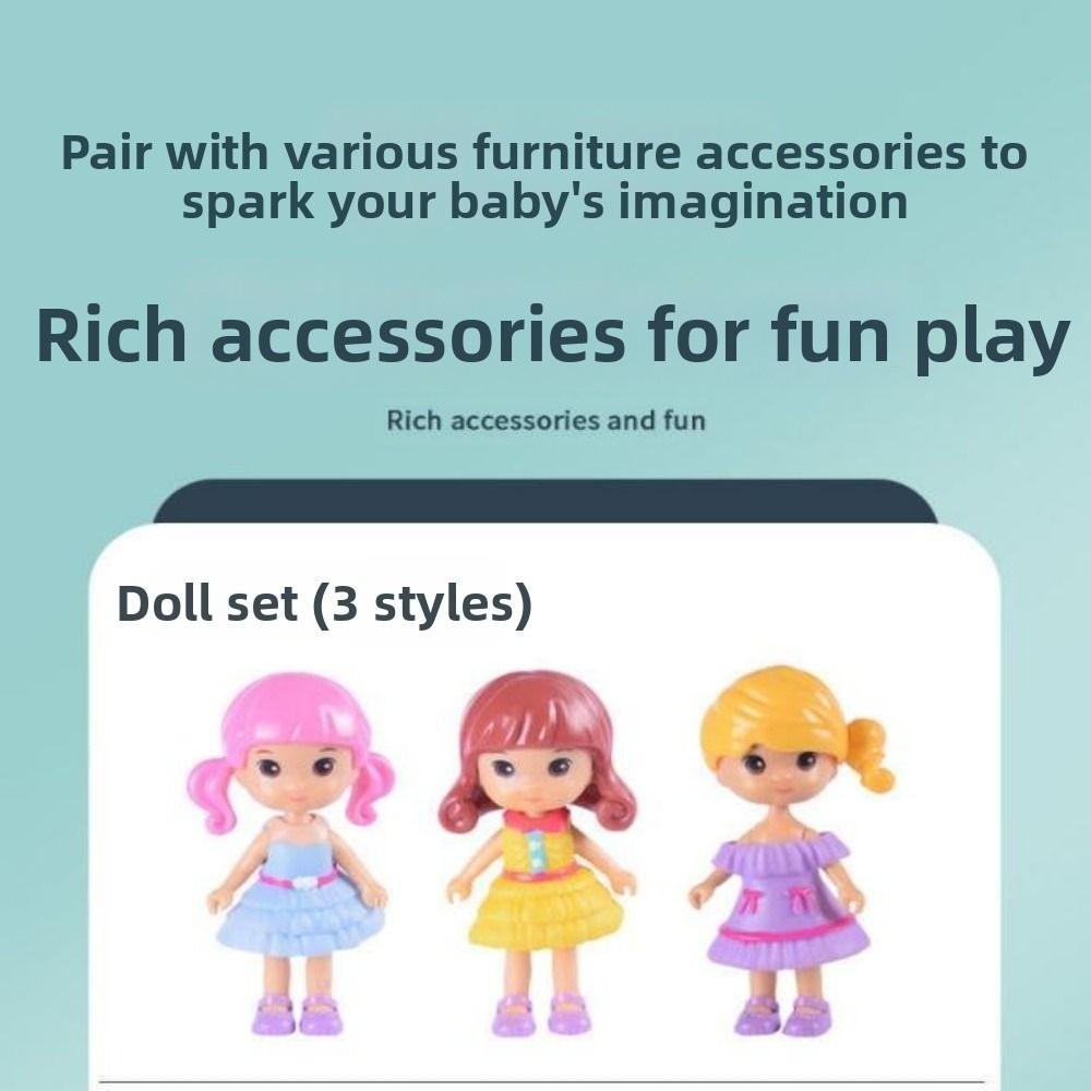 1Set Pink Kid Toys Kitchen Bedroom 4 Styles Cooking Things  Doll Game Accessoies