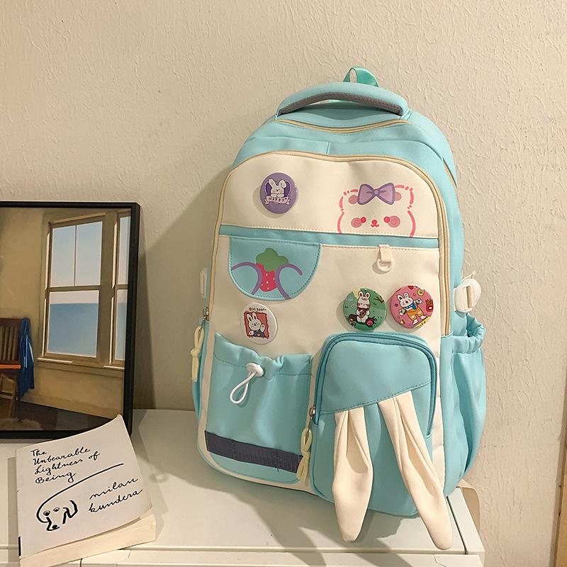 High Value College Style Fresh and Sweet Backpack Junior High School Students Lightweight Large Capacity Backpack