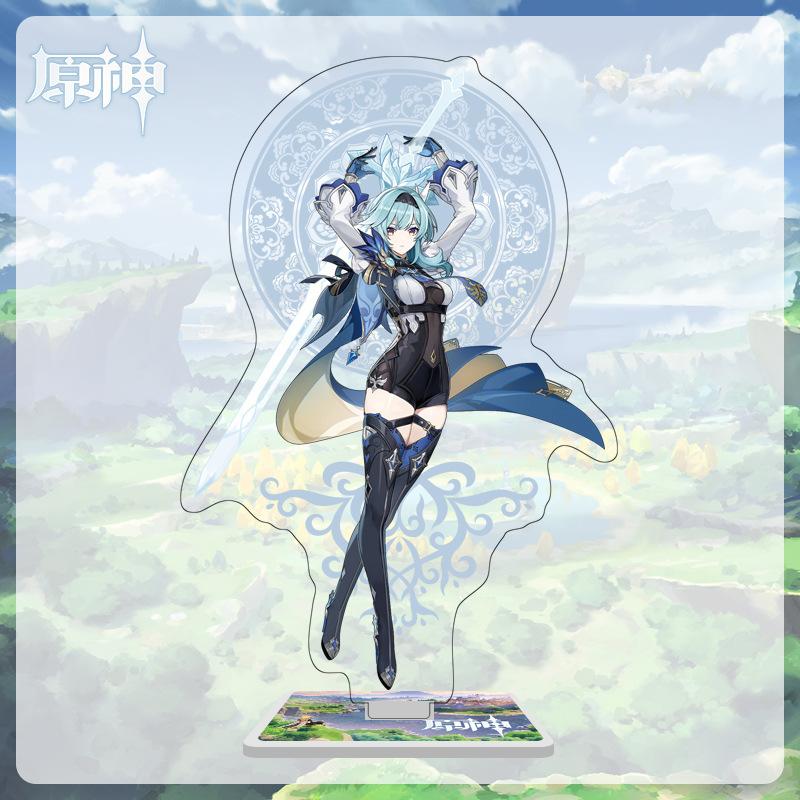 16cm Height Acrylic Large Stand-up Display Featuring Characters From Mondstadt and Liyue In Genshin