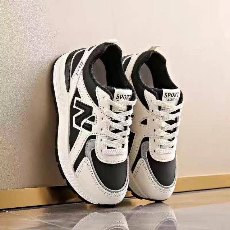 

ins trendy dad shoes women s 2025 spring and summer new color matching heightening casual shoes student platform muffin sports shoes 35 чёрный