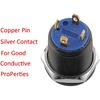 ESUPPORT Black Case 12mm Red LED Light 2A Momentary Push Button Switch Stainless Waterproof Car Boat