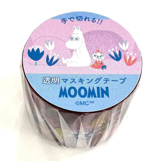 Gakken Sta:Ful Moomin Masking Tape, Transparent, Width 30mm, Purple, M05052 B0B67TZ53Z