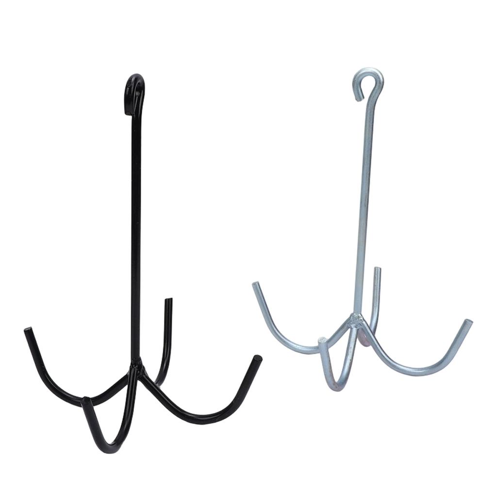 2PCS 4 Prong Tack Hooks Heavy Duty Horse Tack Cleaning Storage Hook for Stable Barns Trailer