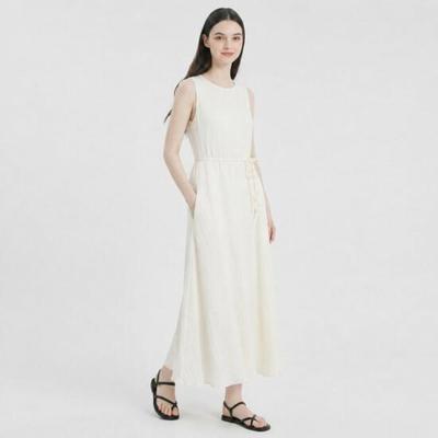 Shop   Women Loose Fit Strap Sleeveless Long Dress Fwb Wdr A0206