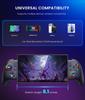 200mm Extendable Tablet Controller for Switch and with RGB Macro Handheld Grip Controller Gyro Rapid and 1000mAh Battery 2, Switch, OLED, iOS,