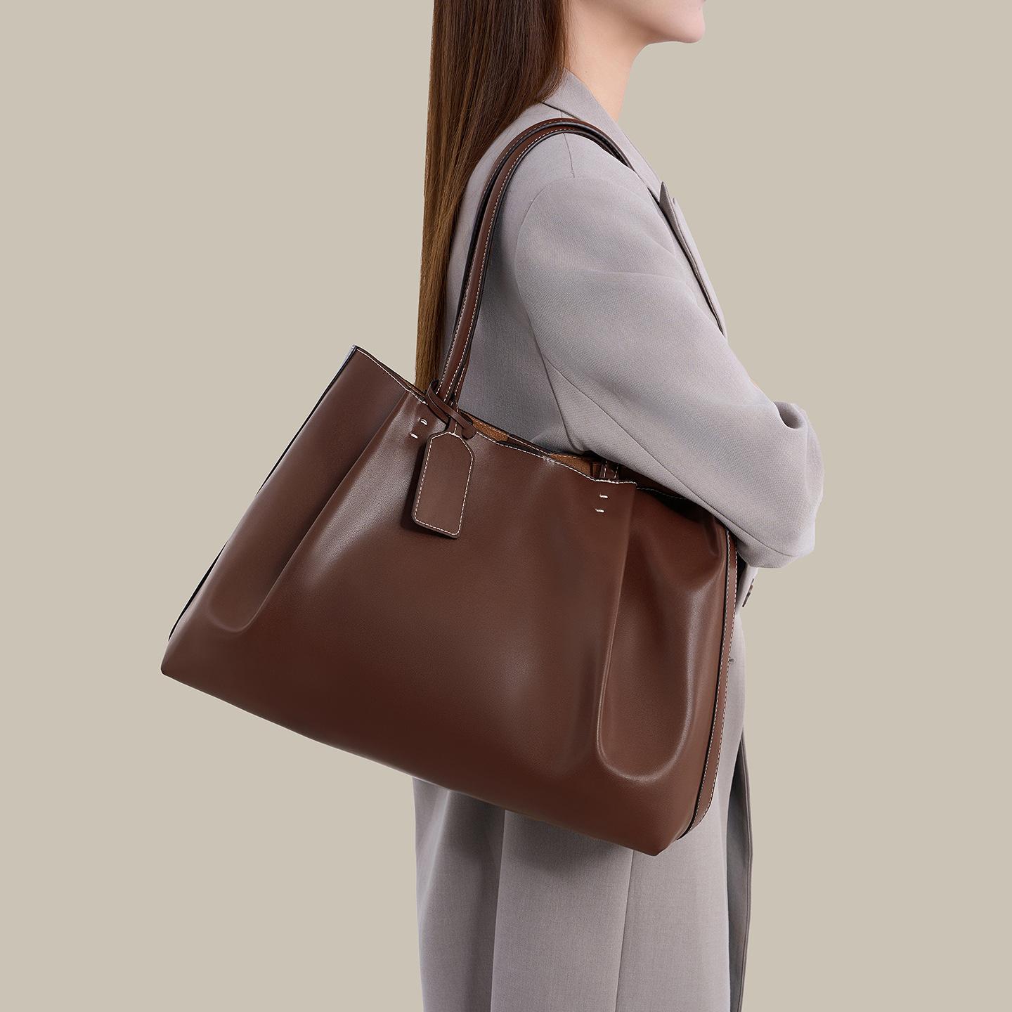 

City Casual Style Women S Bag Fashion Handbag Commuting Large Capacity High-End Texture Tote Bag