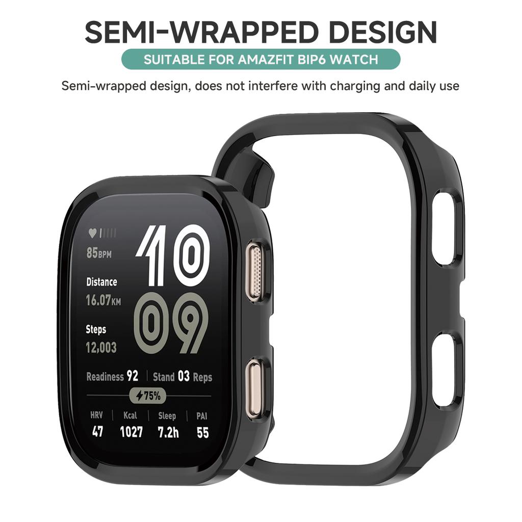 PC Hollow Case For Amazfit Bip 6 (2435) Protector Samrt Watch Strap Cover Bumper For Huami Amazfit Bip6 Protective Shell Band