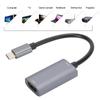 Portable Video Capture Card Equipment HDMI F To Type C M Maximum Support 1080P Gray
