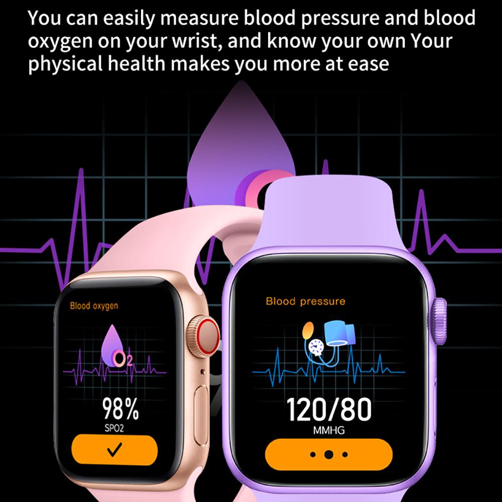 2022 New IWO Series Smart Watch T56 Heart Rate Blood Pressure Body  Temperature Games Men Women Smartwatch PK W37 X8 X7 Pro Max