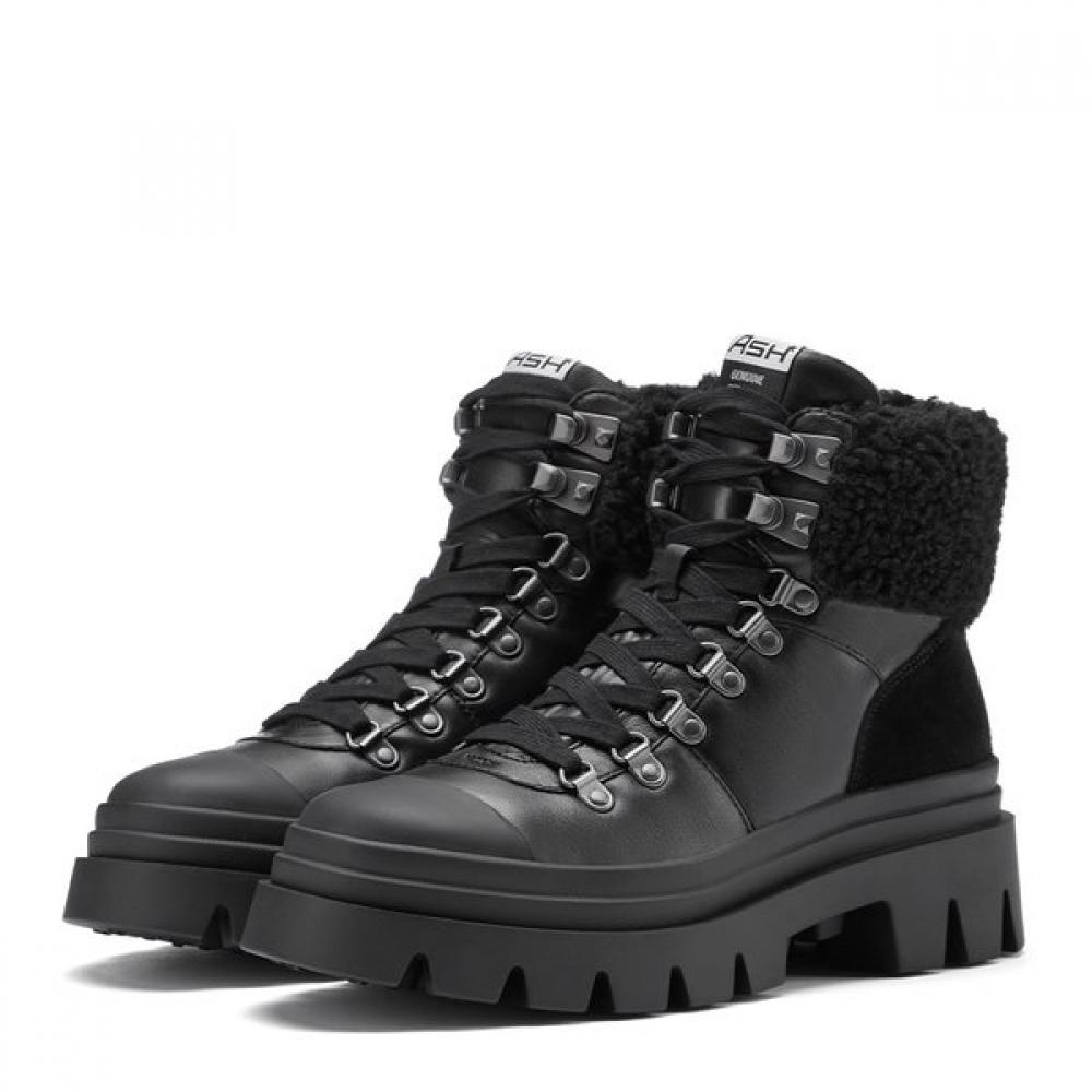 Ash Patagonie Fur Boots Black Ad4d01134