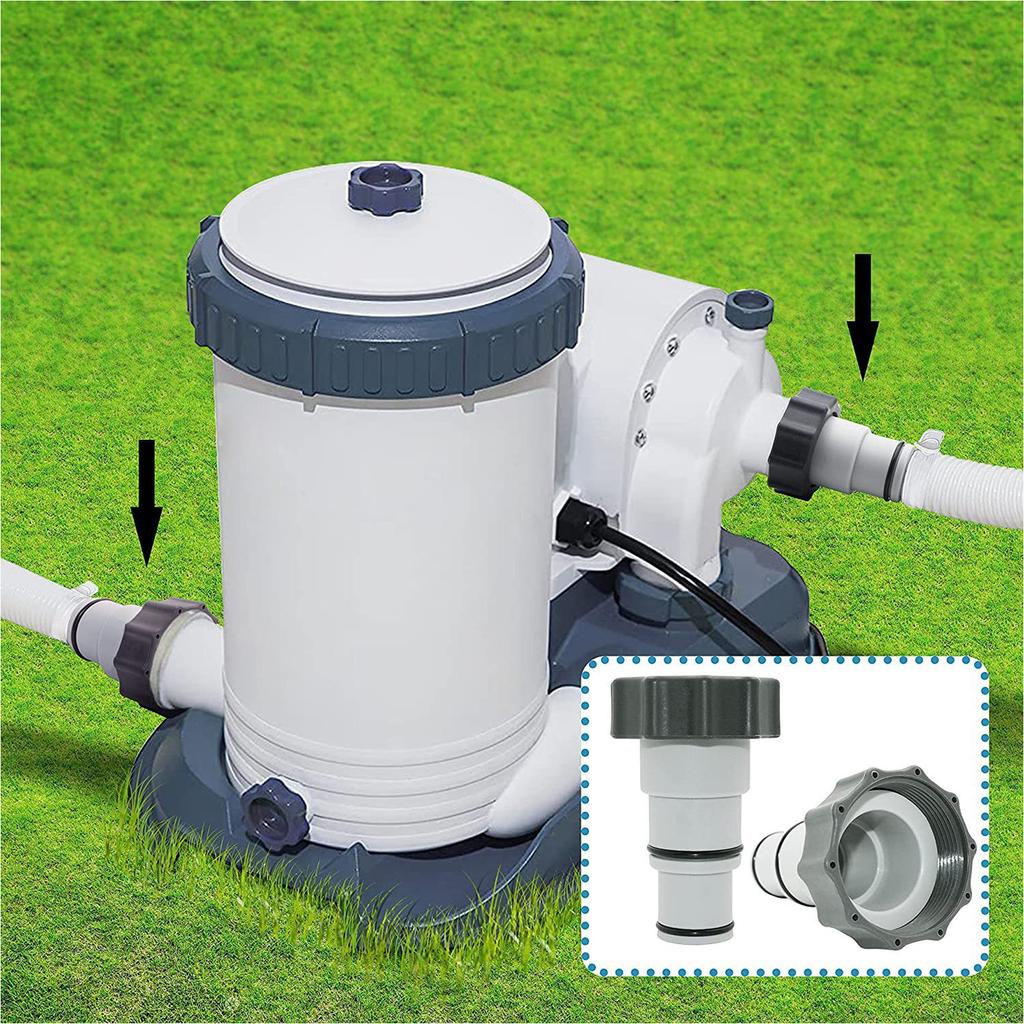 Hose Pipe Adapter For Plunger Valve Pool Drain Swimming Pool Intex Fit 4000 2500 2000 1500 ARU Threaded Connection Pumps