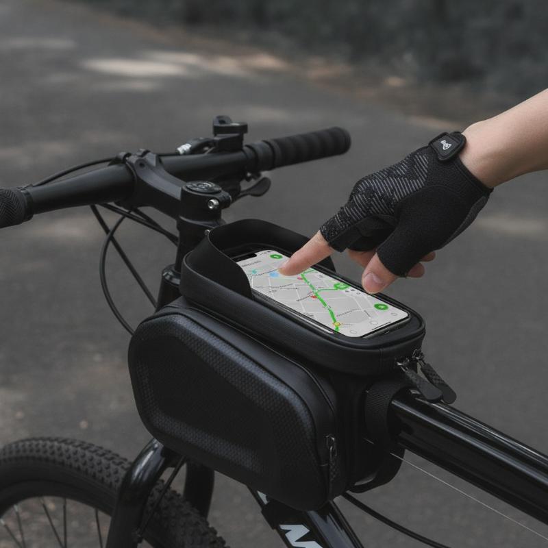 Bicycle Bags Bike Top Front Tube Frame Bag Touchscreen Phone Holder Case Storage Road Bike Bag Cycling Accessories And Parts