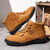 Men's Hand-Stitched Non-Slip Martin Boots: Outdoor Hiking Short Boots