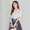 Morris Coming Home Women Draped Tie Puff Blouse M2605bl110b