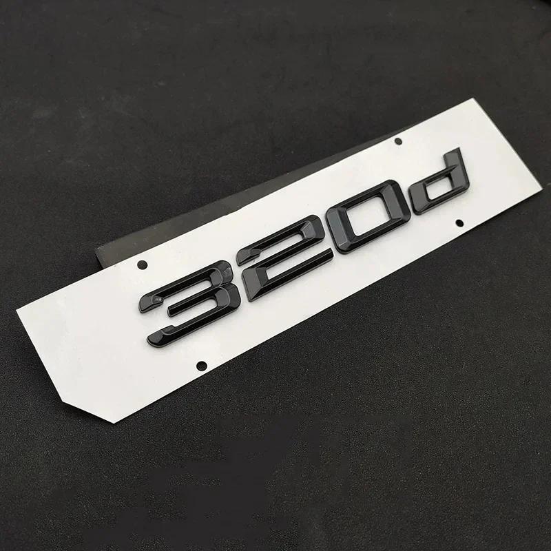 Chrome Black Car Letters Fender Trim Badge 320i 320 Emblem Sticker For BMW 320i 320d Logo G20 F30 E46 E90 F31 F34 Accessories