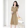Elegant Hollow-out Short Sleeve Dress