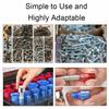 52PCS Metric Imperial Bolt Nut Gauge Tool Wear Resistant Precise Nut Bolt Thread Checker for Plumber Machinist and Handymen