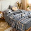 Light Luxury Simple Plaid Quilt Summer Lightweight Comforter Machine Washable Soft Comfortable Breathable Can Sleep Naked