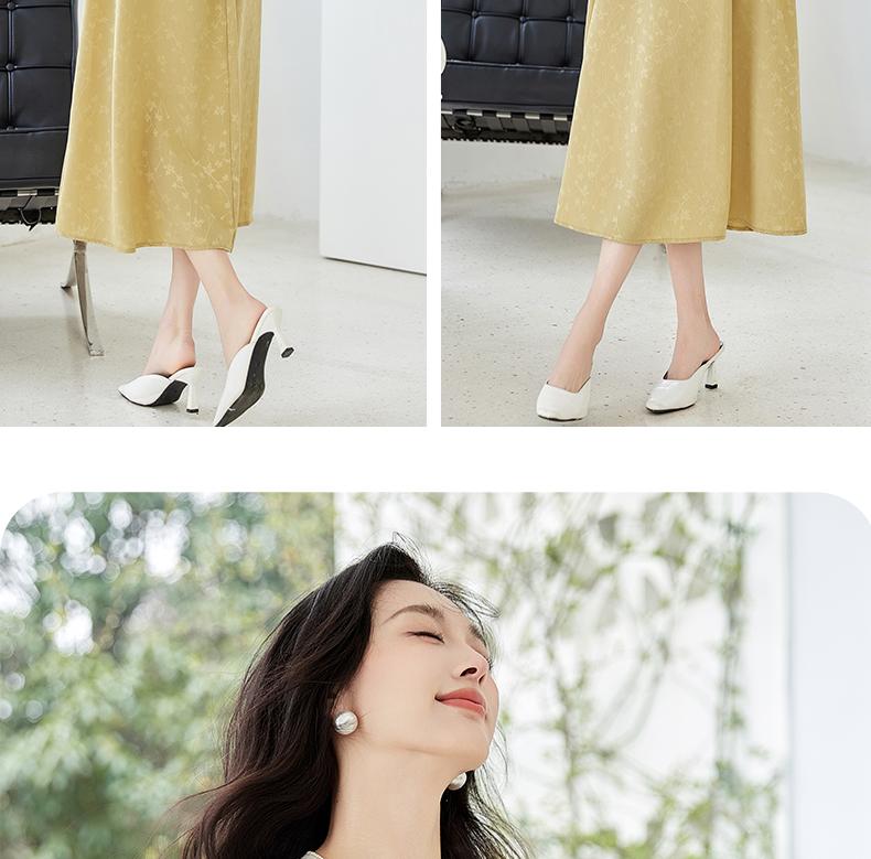 New Chinese style buckle V-neck embroidered pearl fabric hem with ruffle edge for age reducing, lightweight and breathable short sleeved shirt