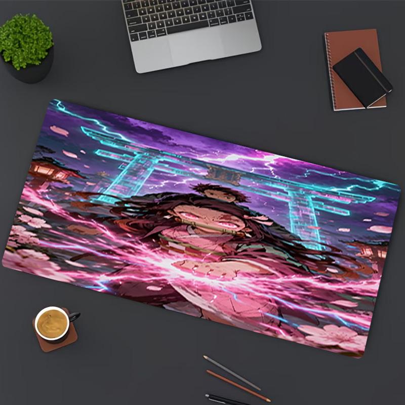 Demon Slayer Print Mouse Pad, for Keyboard Pad Laptop PC Mat for Office Home Use, Desk Decor, Perfect Birthday Gift for Gamers