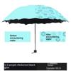 Portable Umbrella Creative Water Flowering Umbrella Ruffled Sunny and Rain Umbrella Windproof UV-proof Manual Vinyl Umbrella