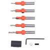 5pcs High Carbon Steel Countersink Drill Bit Set Woodworking Drill Bit  For Various Woods