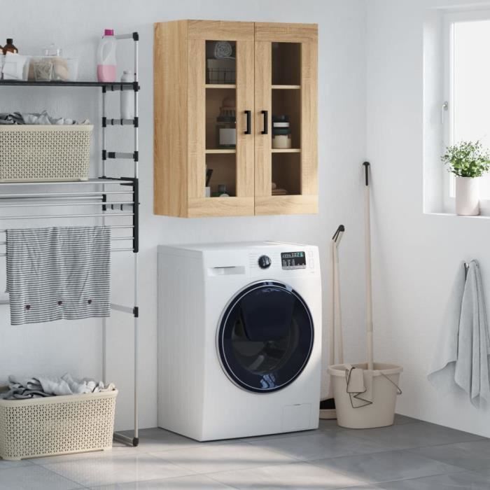 VidaXL Armoire murale chêne sonoma 69,5x34x90 cm 828479