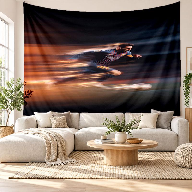 Lionel Messi Wall Tapestry, Soft Fabric Wall Hanging, Decorative Backdrop For Bedroom Home Wall Art