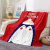 Christmas Theme Flannel Throw Blanket Christmas Tree Snowflake Pattern for Couch Bed Sofa Festival Gift for Boy Girl Lightweight