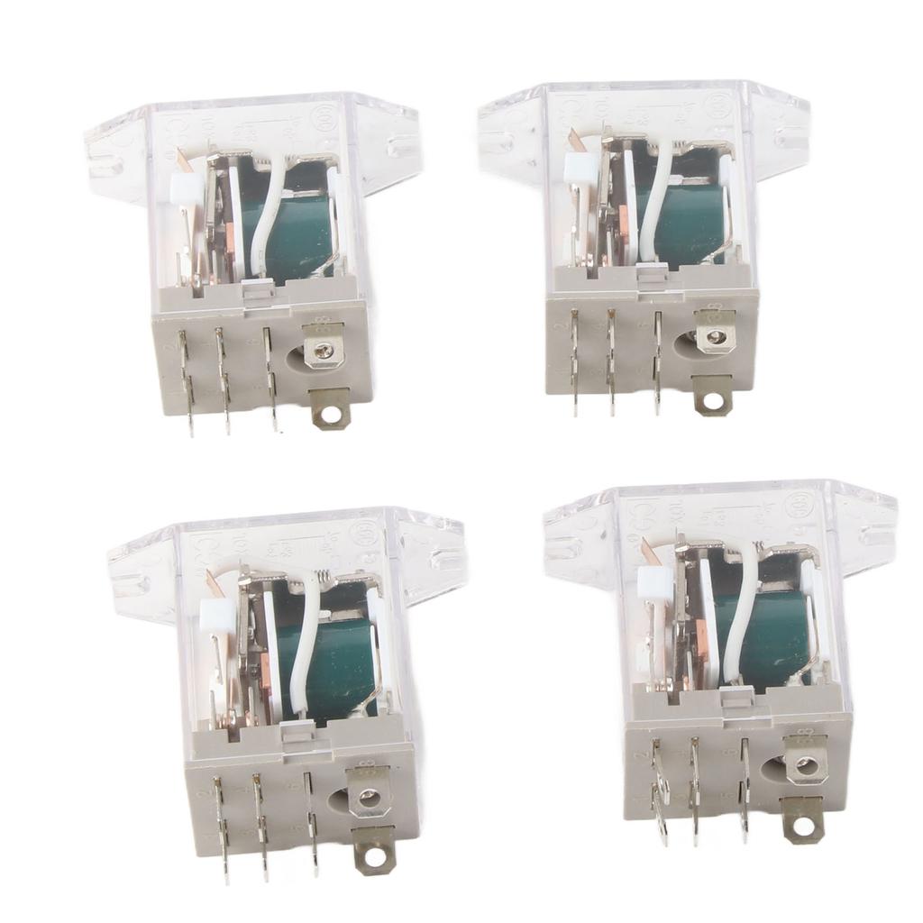 4pcs Electromagnetic Power Relay 220V Multi Purpose Waterproof Thermoplastic Structure for Garage Door
