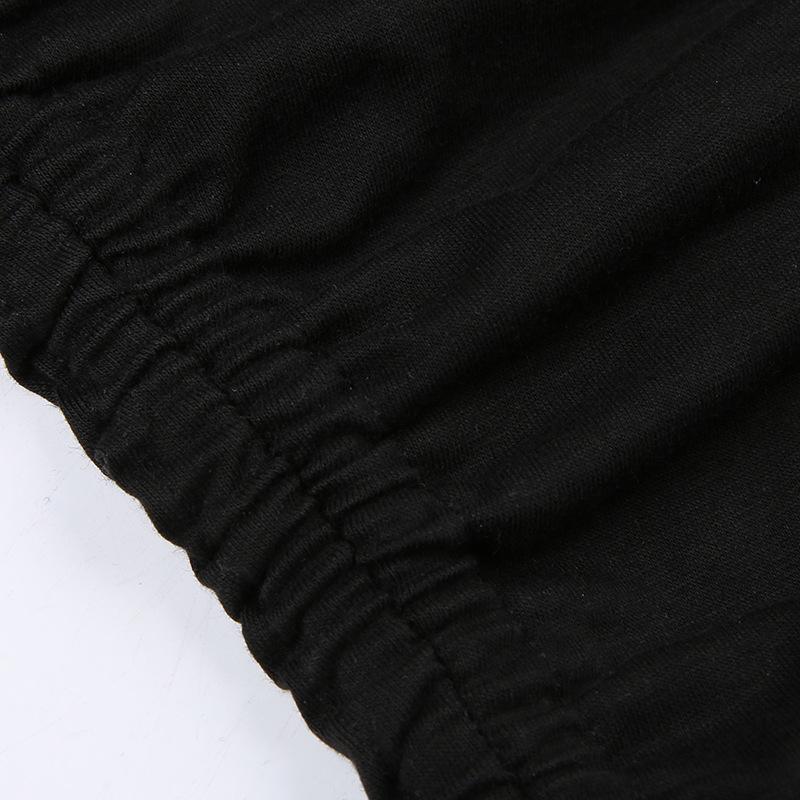 Spring Fashion Pure Desire Japanese Button Pleated Strap Exposed Umbilical Slim Hanging Neck Top Spicy Girls Sexy Small Vest Ultra-short Slim Tank Top