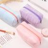 Luxurious Suede Cosmetic Bag with Large Capacity, Portable and Stylish Design