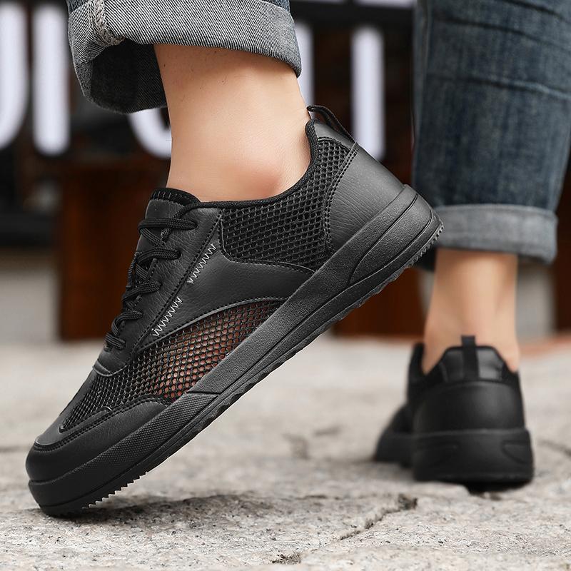 Men's Wide Toe Walking Shoes Lightweight Breathable Men Casual Shoes Outdoor Non-Slip Men's Running Sneakers Fashion Flat Shoes