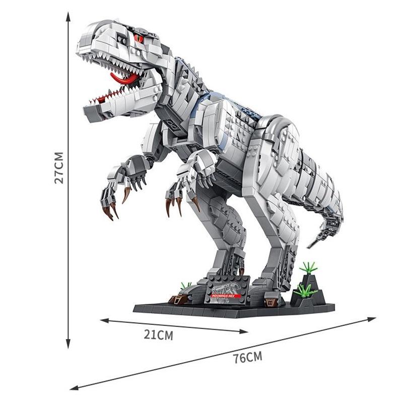 2107Pcs Jurassic Park Dinosaur Series Tyrannosaurus Rex Burst Dragon Collection Of Toys For Boys And Children Building Blocks