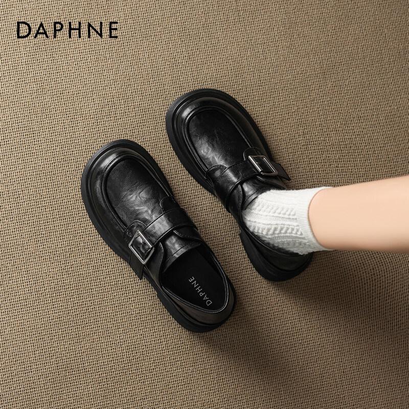 Daphne Women s Retro Thick-Soled Loafers 38