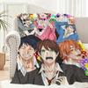 Anime y-Yarichin-Bitch Club Throw Lightweight 240g Flannel Blanket Soft Skin-friendly for Summer Cooling