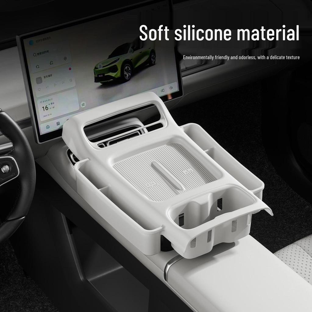 Qiyuan Q05 Center Console Silicone Mat & Cup Holder Cover for 26 Models