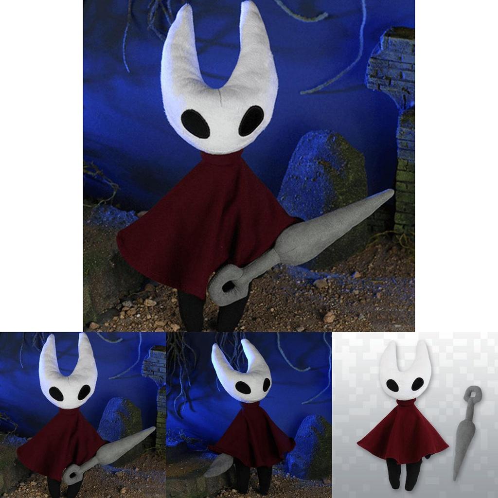 Adorable Hollow Knight Red White Soft Plush Doll Perfect For Home Decor And Collection