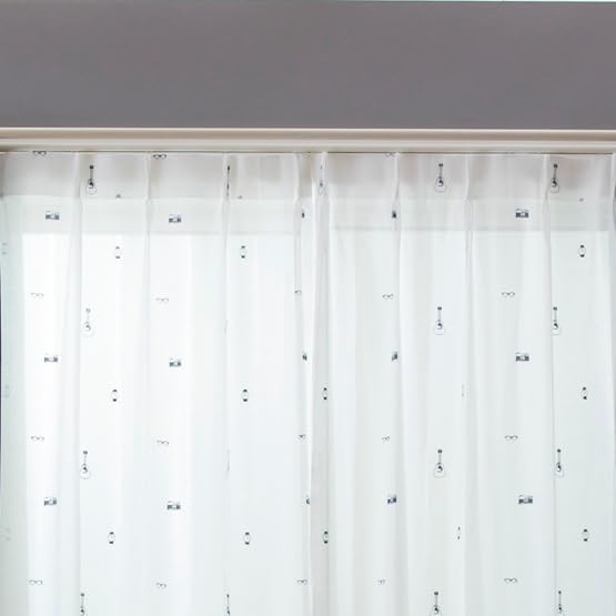 Kids Lace Camera (100x133cm) Set of 2, Kids Lace, Embroidered Lace, Washable Lace, Lace Curtains, Made In Japan