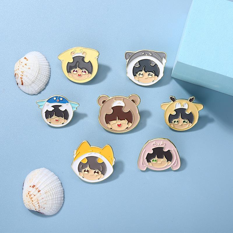 Eyecatching Youth Era Group Pins Metal Alloy Brooches For Ultimate Gear Fan