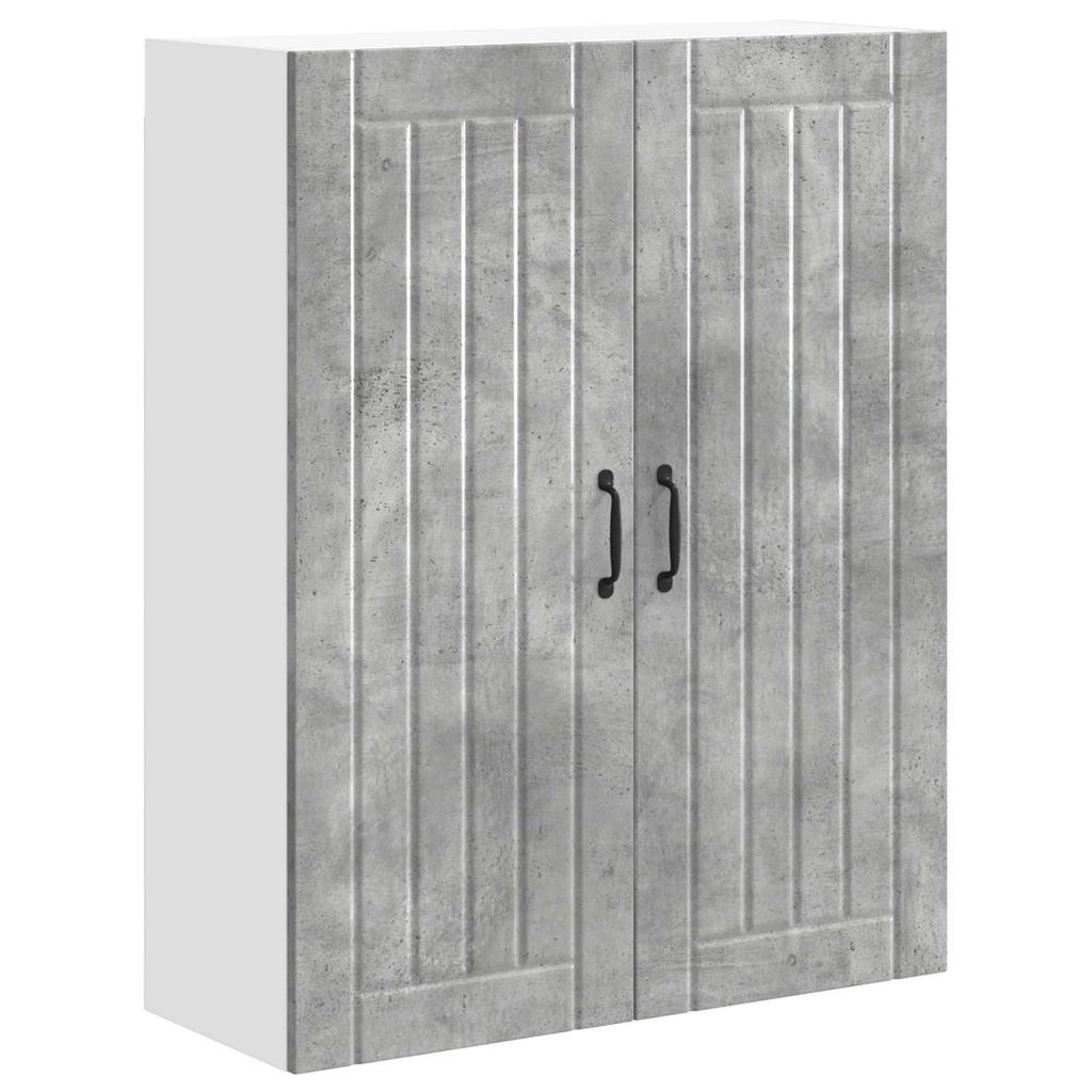 Wall Cabinet LUCCA Concrete Grey 80 x 31 x 100 cm Particleboard